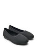 Ballet flats in a fine-textured fabric, Black, Packshot image number 1