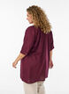 Cotton tunic with a V-neck, Red, Model image number 2