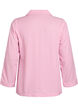 Seersucker pyjama shirt with long sleeves, Pink, Packshot image number 1