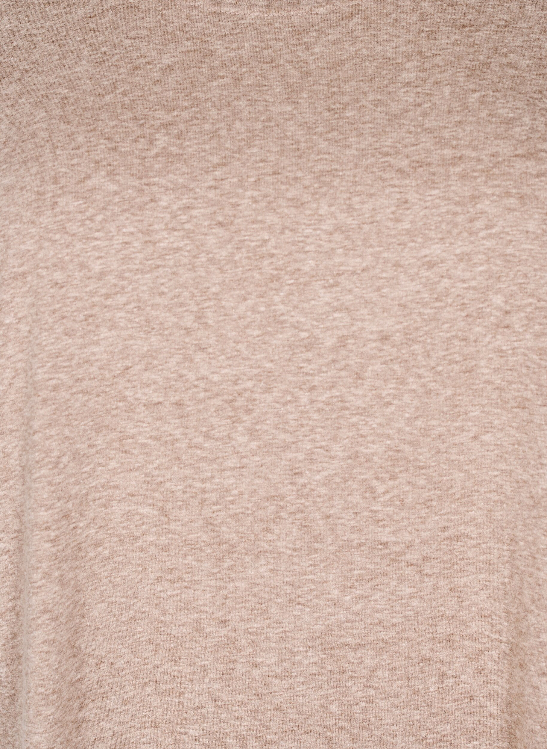 Zizzifashion Melange t-shirt with short sleeves, Brown, Packshot image number 2