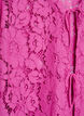 Lace blouse with 3/4 sleeves and bows on the front, Purple, Packshot image number 2