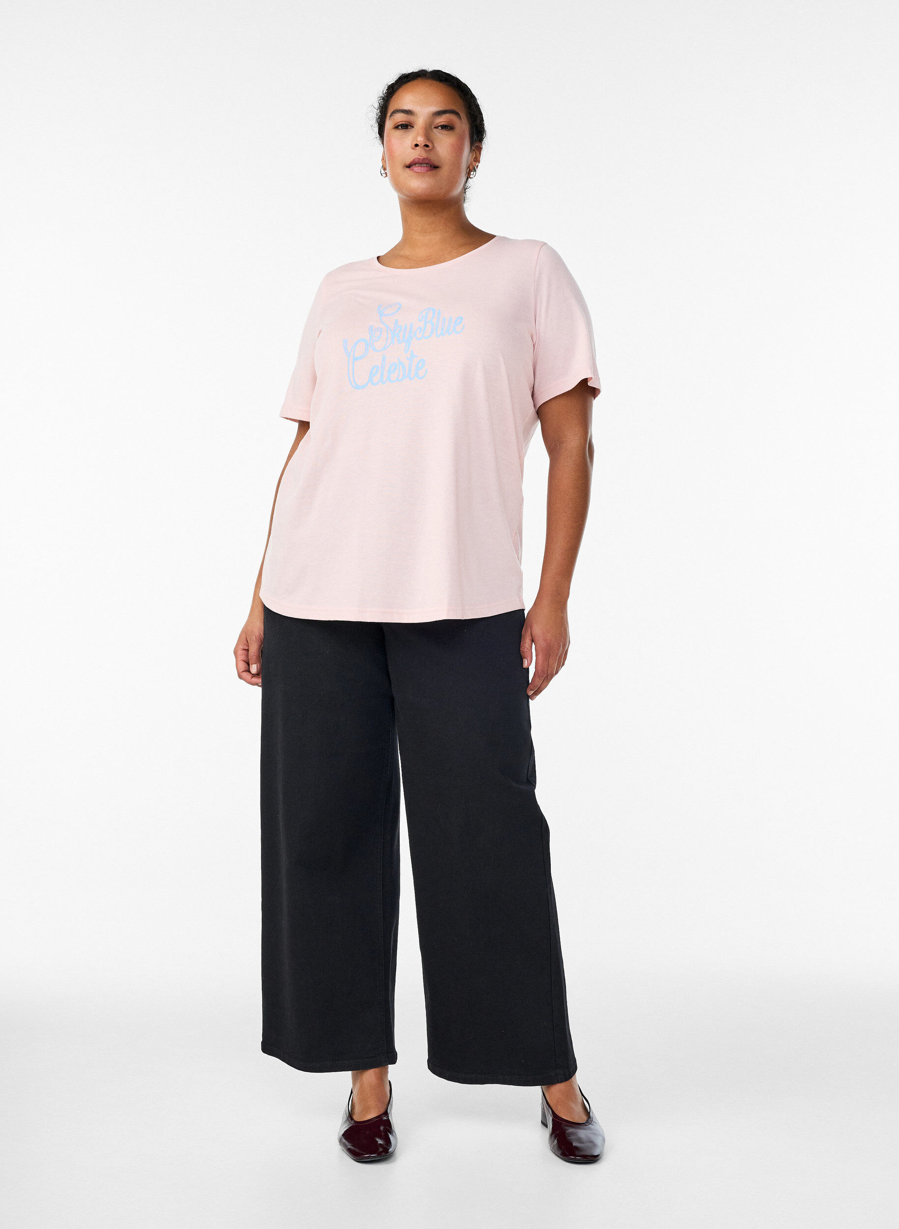 ZizzifashionT-shirt with motif, Red, Model image number 1