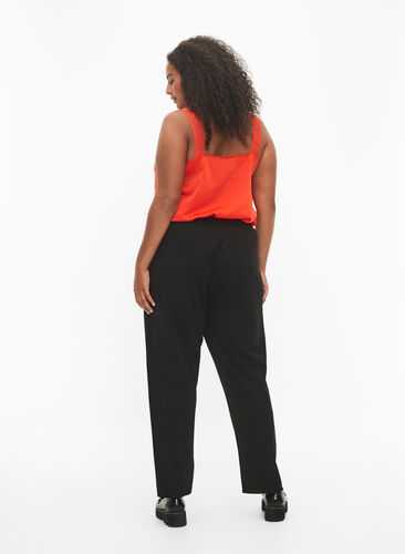 FLASH - Trousers with straight fit, Black, Model image number 1