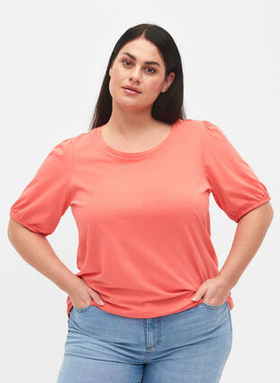 Cotton t-shirt with 2/4 sleeves, Dubarry, Model image number 0