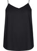 V-neck strap top, Black, Packshot image number 0