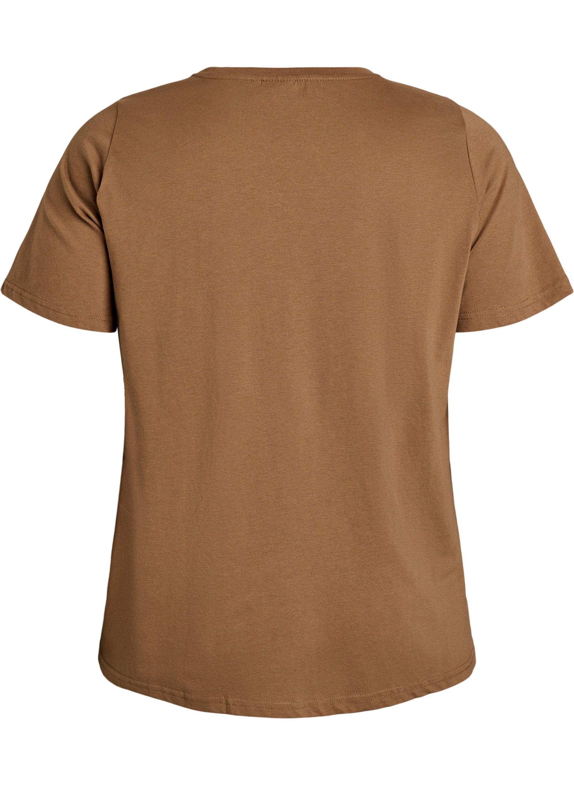 ZizzifashionT-shirt with motif, Brown, Packshot image number 1