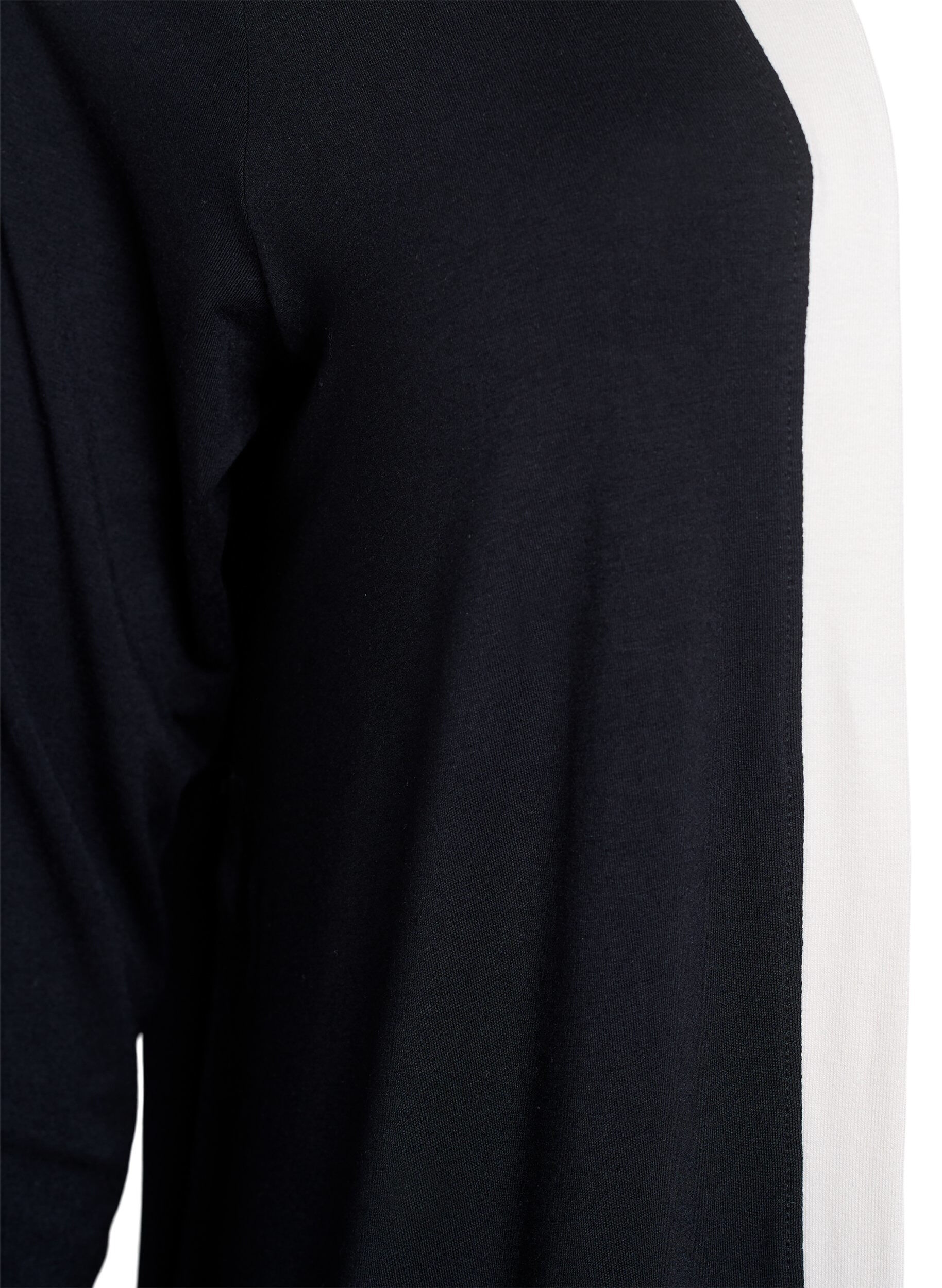 Zizzifashion Short kimono in viscose, Black, Packshot image number 2