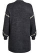 Knitted dress with contrast stitching, Dark Grey, Packshot image number 1