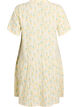 Short A-line dress in cotton muslin, Yellow, Packshot image number 1