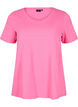 Basic plain cotton t-shirt, Pink, Packshot image number 0