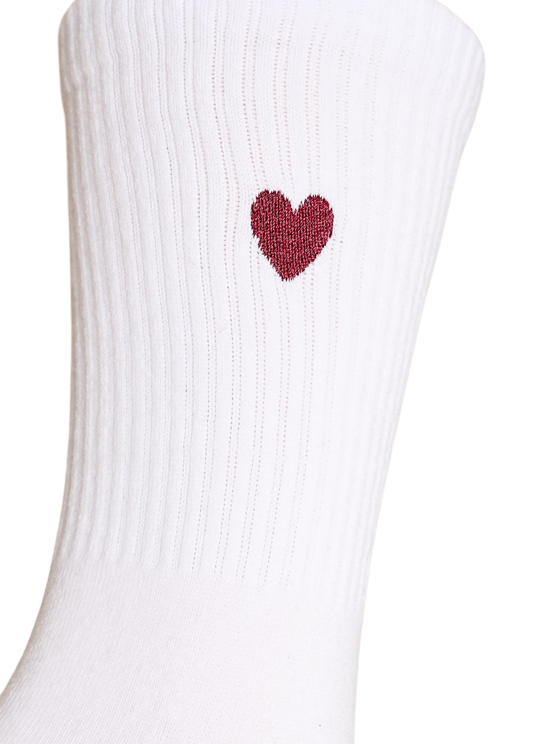 ZizzifashionCotton socks with pattern, White, Packshot image number 2