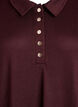 Short polo dress with buttons and long sleeves, Dark Bordeaux, Packshot image number 2