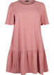 Cotton short-sleeved dress with a-line cut, Old Rose, Packshot image number 0