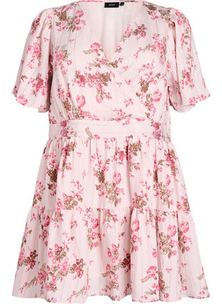 Abito Estivo A Linea A Con Scollo E Fiori Per Donna – Maniche Corte, Cerniera, Taglie S/M/L/XL - Foto 3
