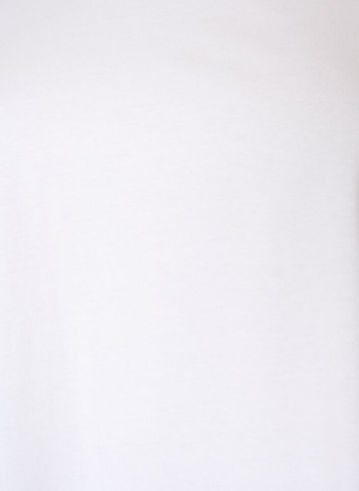 Cotton T-shirt with crochet detail, White, Packshot image number 2