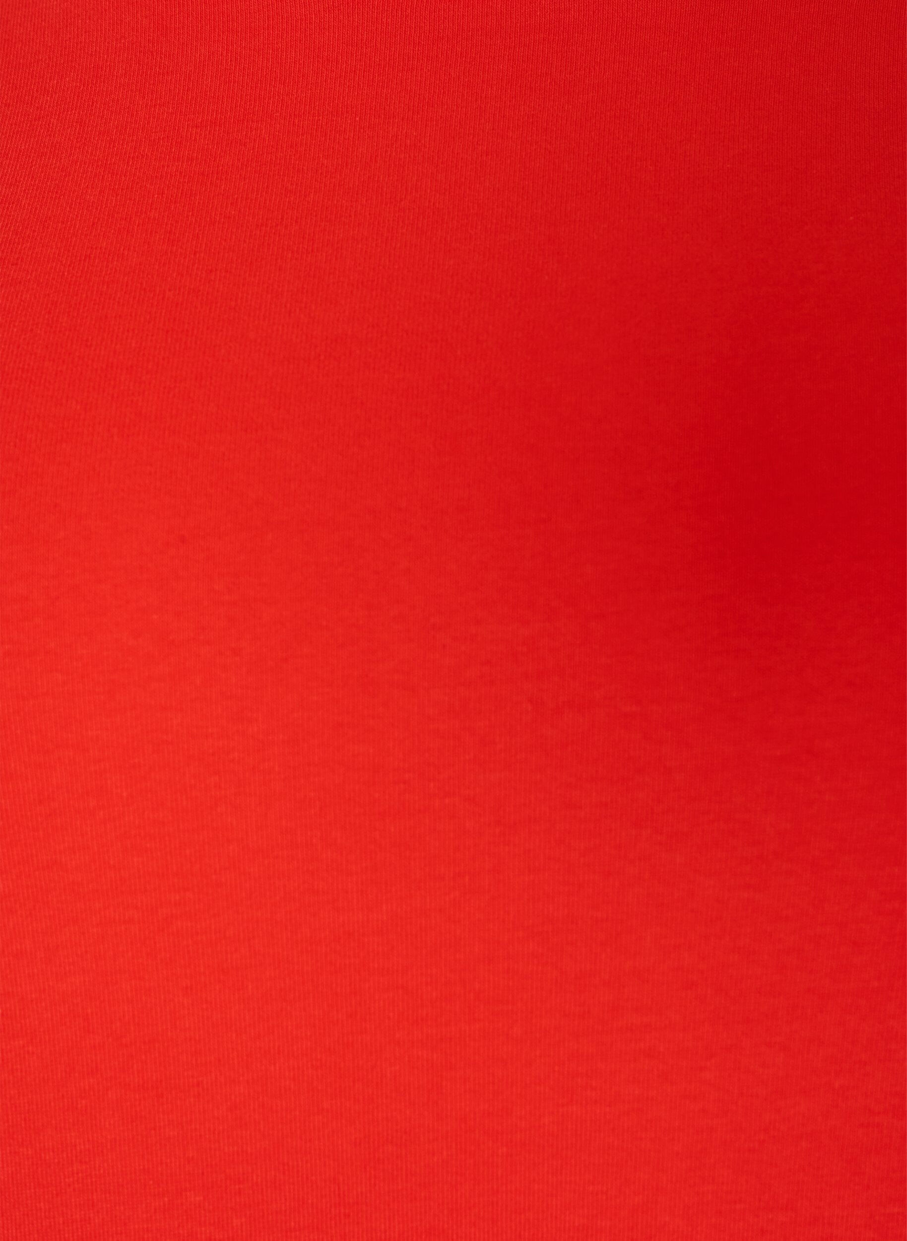 ZizzifashionLong-sleeved basic T-shirt with a round neck, Red, Packshot image number 2