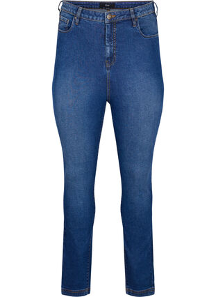 Extra high waisted Bea jeans with super slim fit, Blue denim, Packshot image number 0