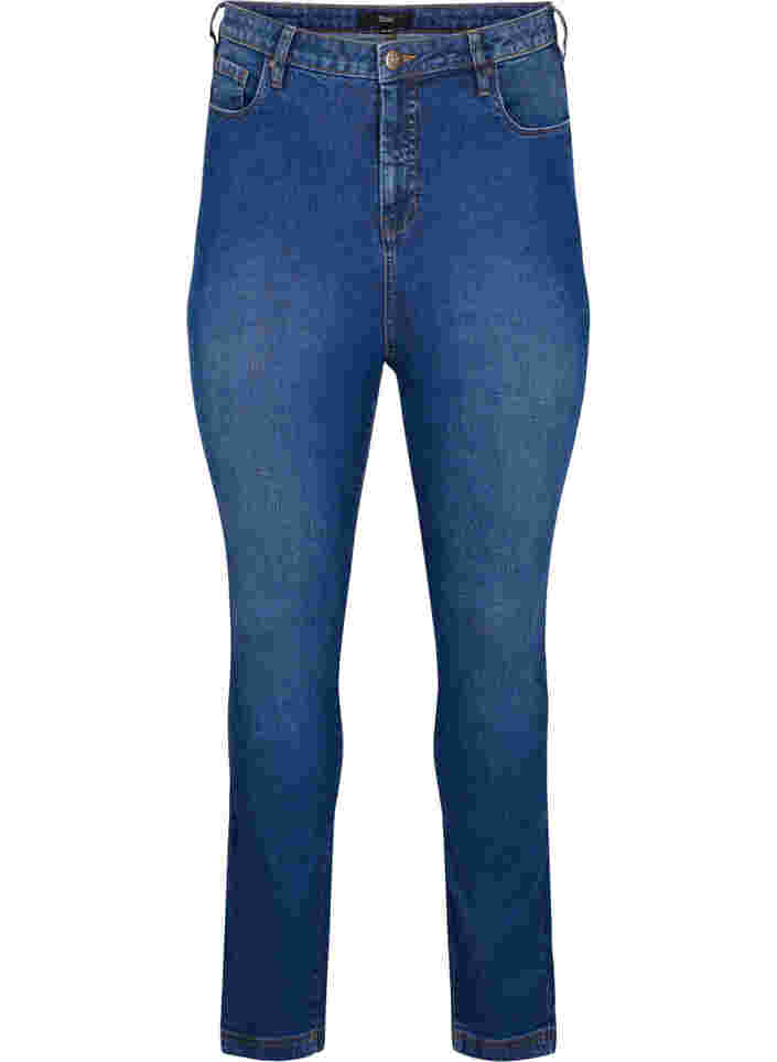 Extra high waisted Bea jeans with super slim fit, Blue denim, Packshot image number 0