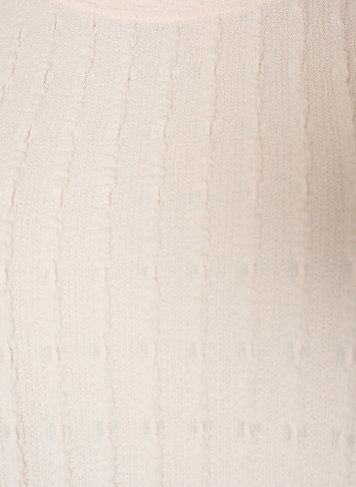 Structured blouse with ruffle hem, Vanilla, Packshot image number 2
