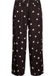 Viscose trousers with polka dots and wide legs, Brown, Packshot image number 0