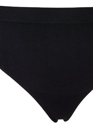 2-pack basic thong with regular waist, Black, Packshot image number 2