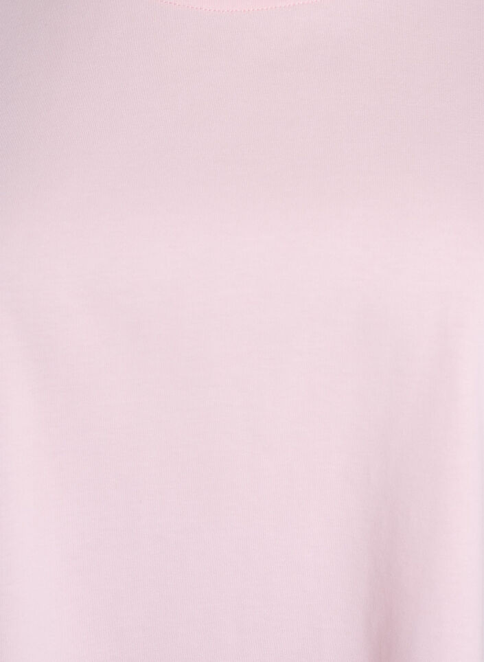 Boxy cotton t-shirt, Pink, Packshot image number 2
