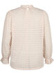 Long-sleeved blouse with patterned texture, Whisper Pink, Packshot image number 1