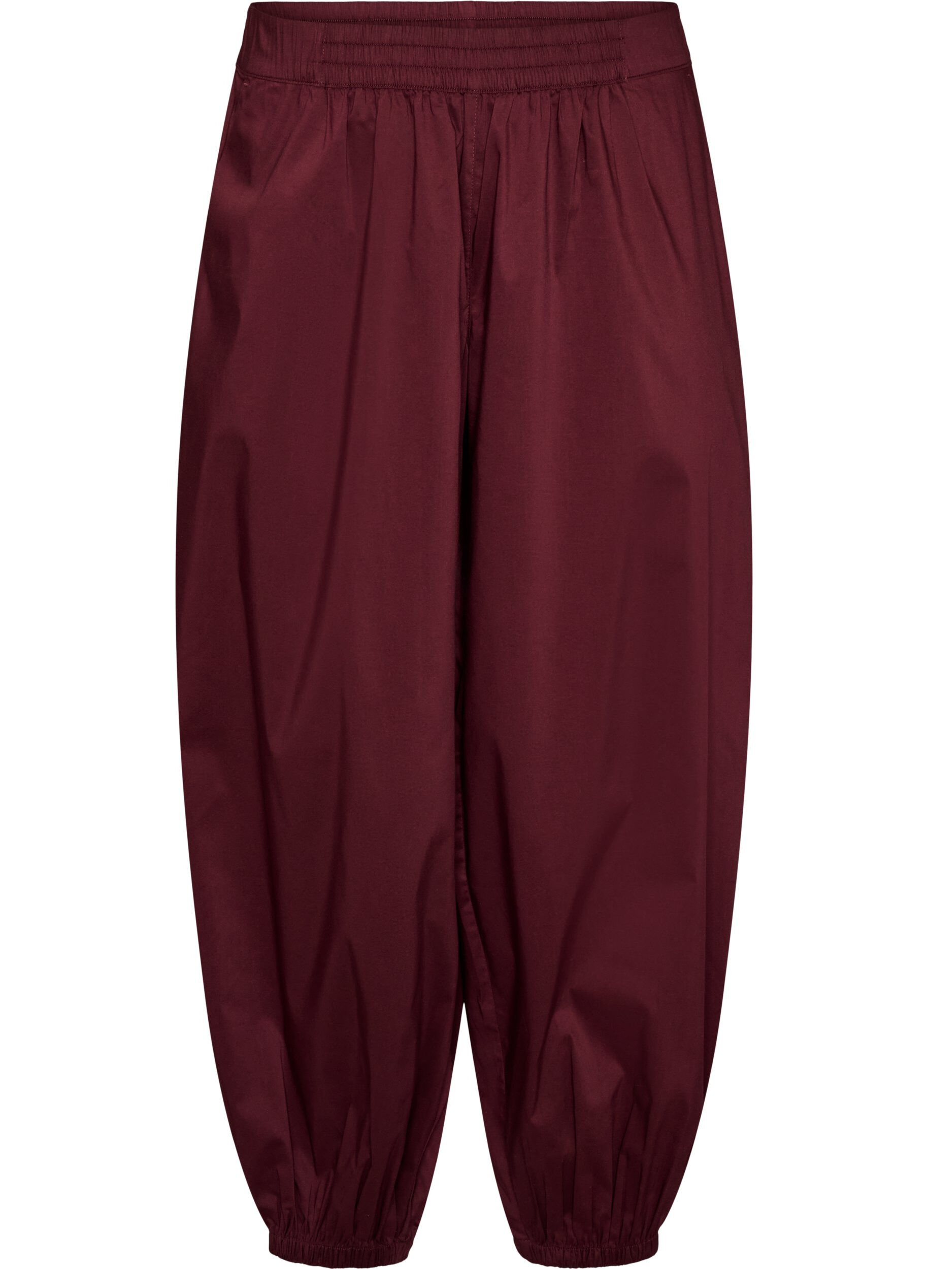 Balloon trousers with pockets and an elasticated waistband