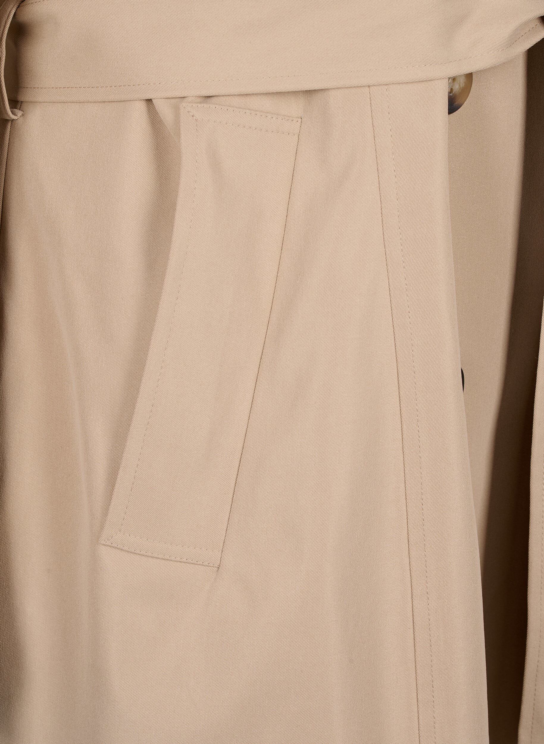 Zizzifashion Trench coat with pockets and belt, Nomad, Packshot image number 3