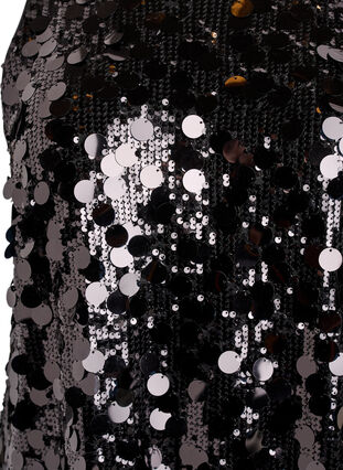 Short sequin dress - Black - Sz. 40-64 - Zizzifashion Short sequin dress - Black - Sz. 40-64 - Zizzifashion