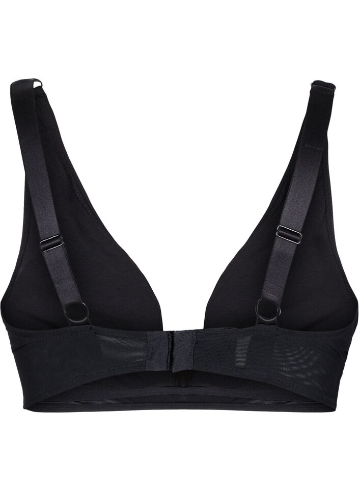 Bra with removable padding, Black, Packshot image number 1