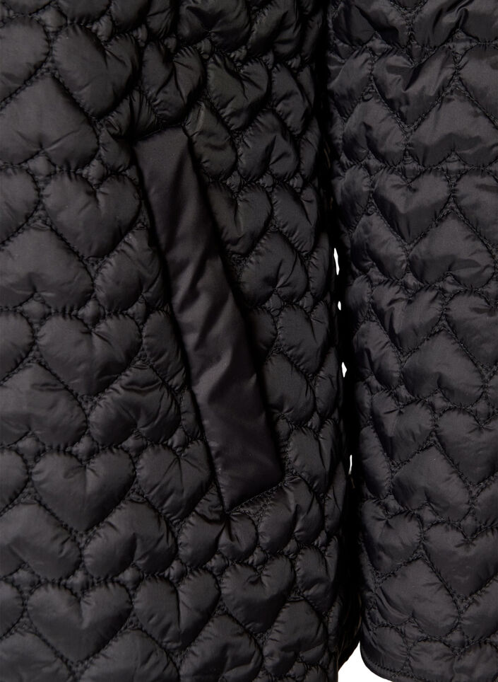 Lightly padded jacket with decorative quilting, Black, Packshot image number 3