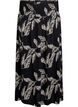Viscose maxi skirt with smocking, Black, Packshot image number 0