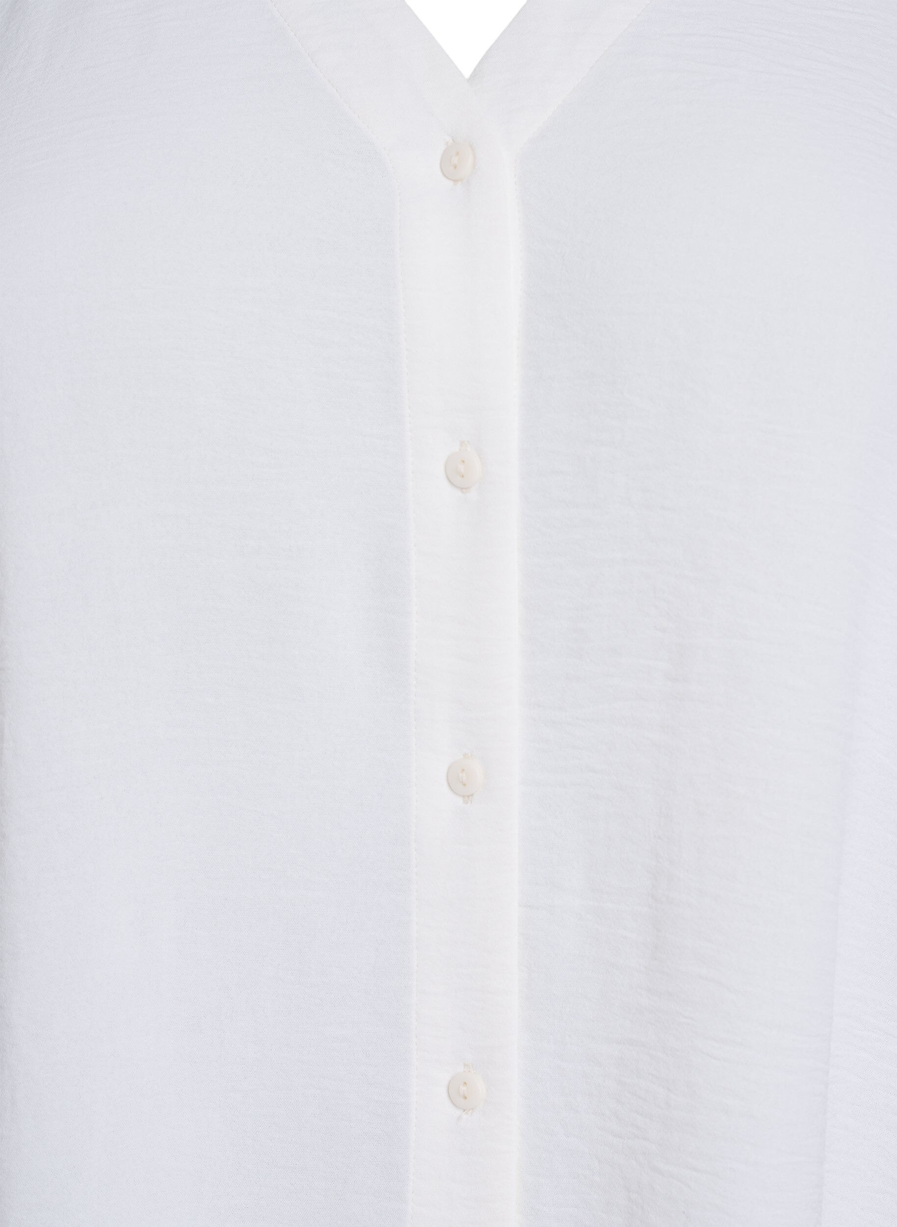 ZizzifashionShirt Blouse with V-Neck and 3/4 Sleeves, Vanilla, Packshot image number 2