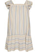 Sleeveless summer dress with a woven pattern, Vanilla, Packshot image number 0