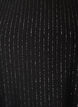 Peplum blouse with glitter stripes, Black, Packshot image number 2
