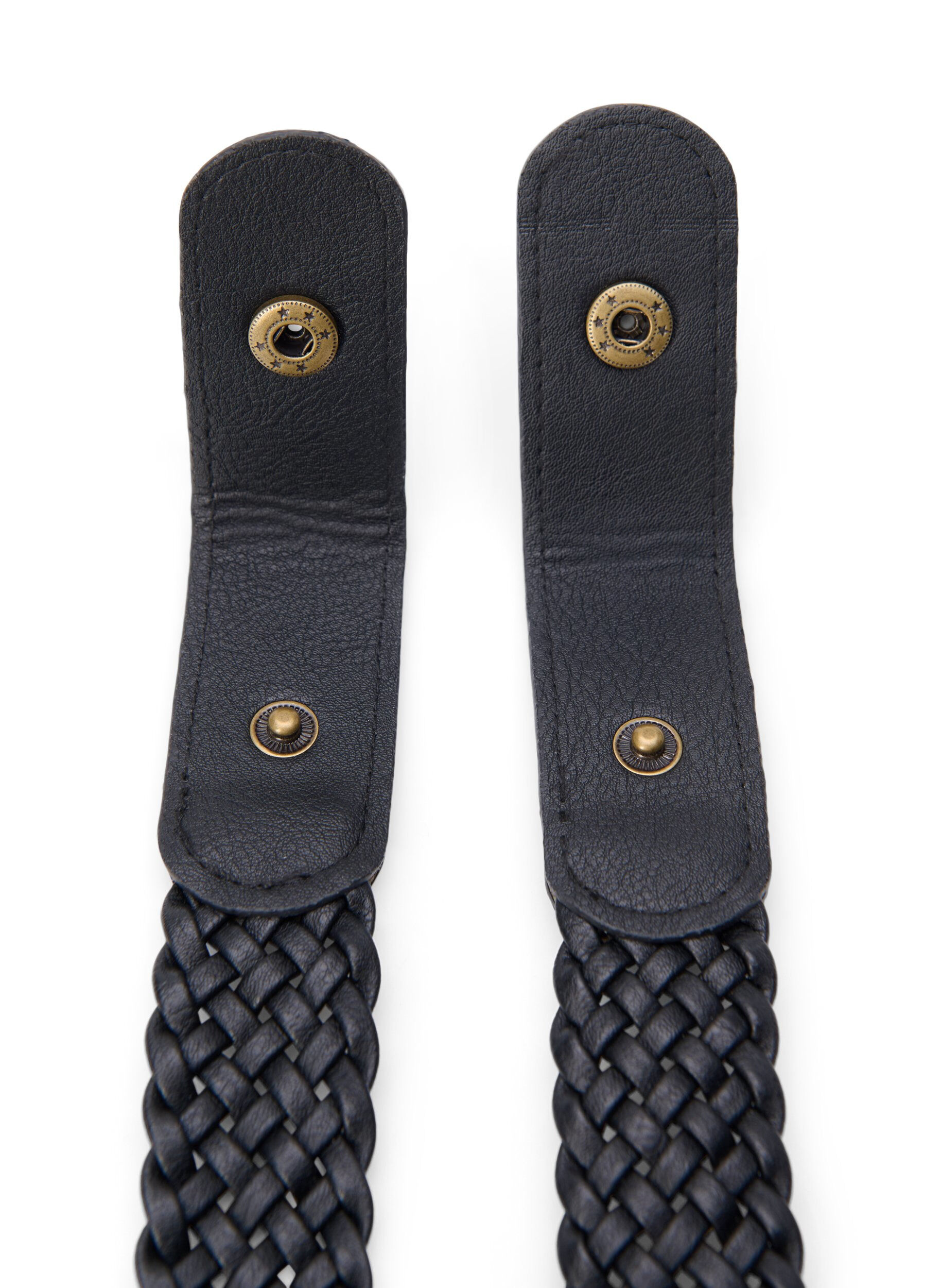 ZizzifashionBraided elastic belt, Black, Packshot image number 3