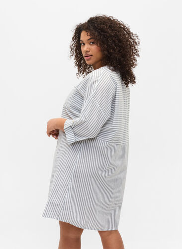 Striped tunic with buttons and 3/4-sleeves, Trooper Stripe, Model image number 1