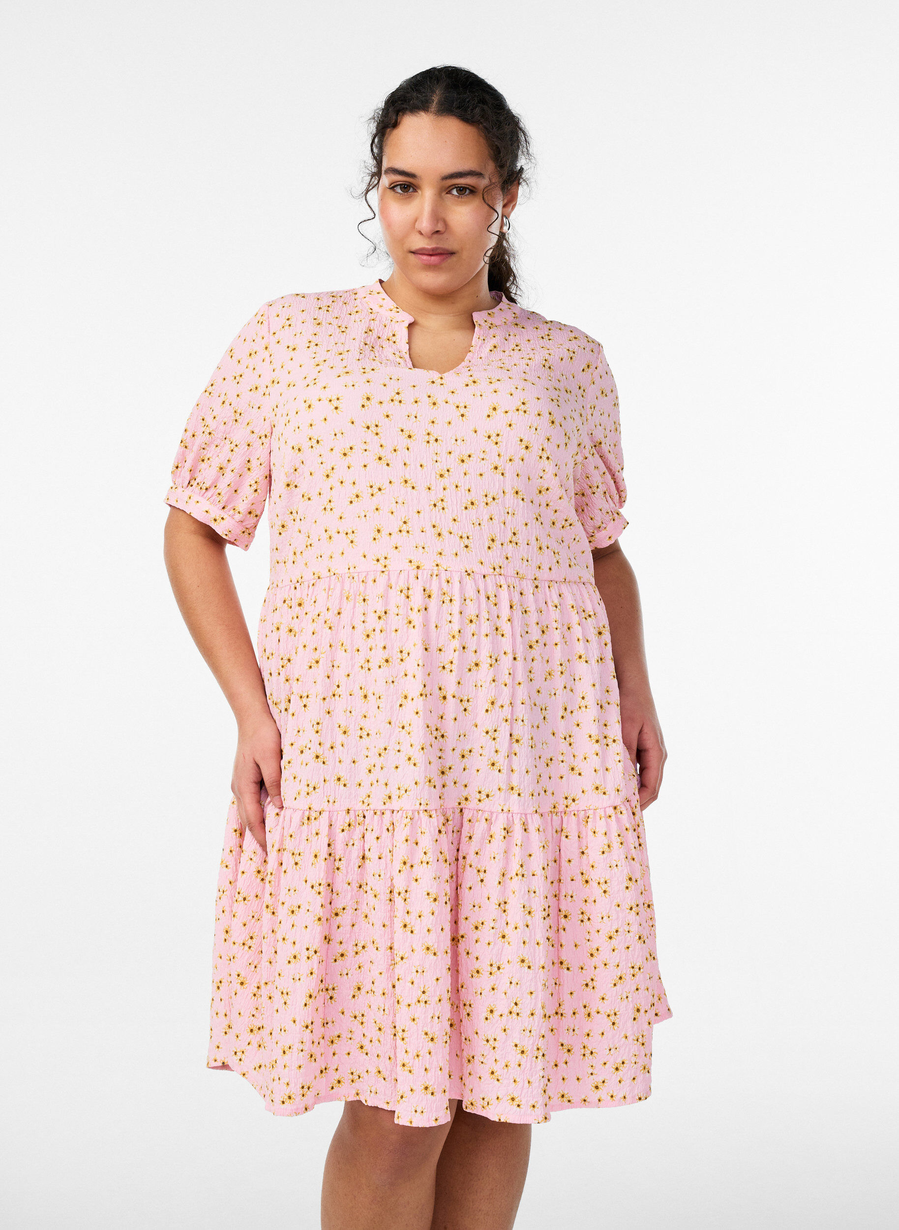 ZizzifashionShort A-line dress, Rose, Model image number 0