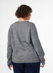 Cardigan with buttons and a rounded front, Grey, Model image number 2