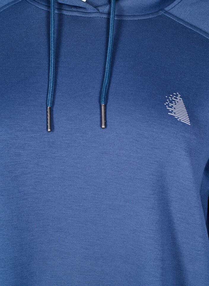 Sporty hoodie, Vintage Indigo, Packshot image number 2