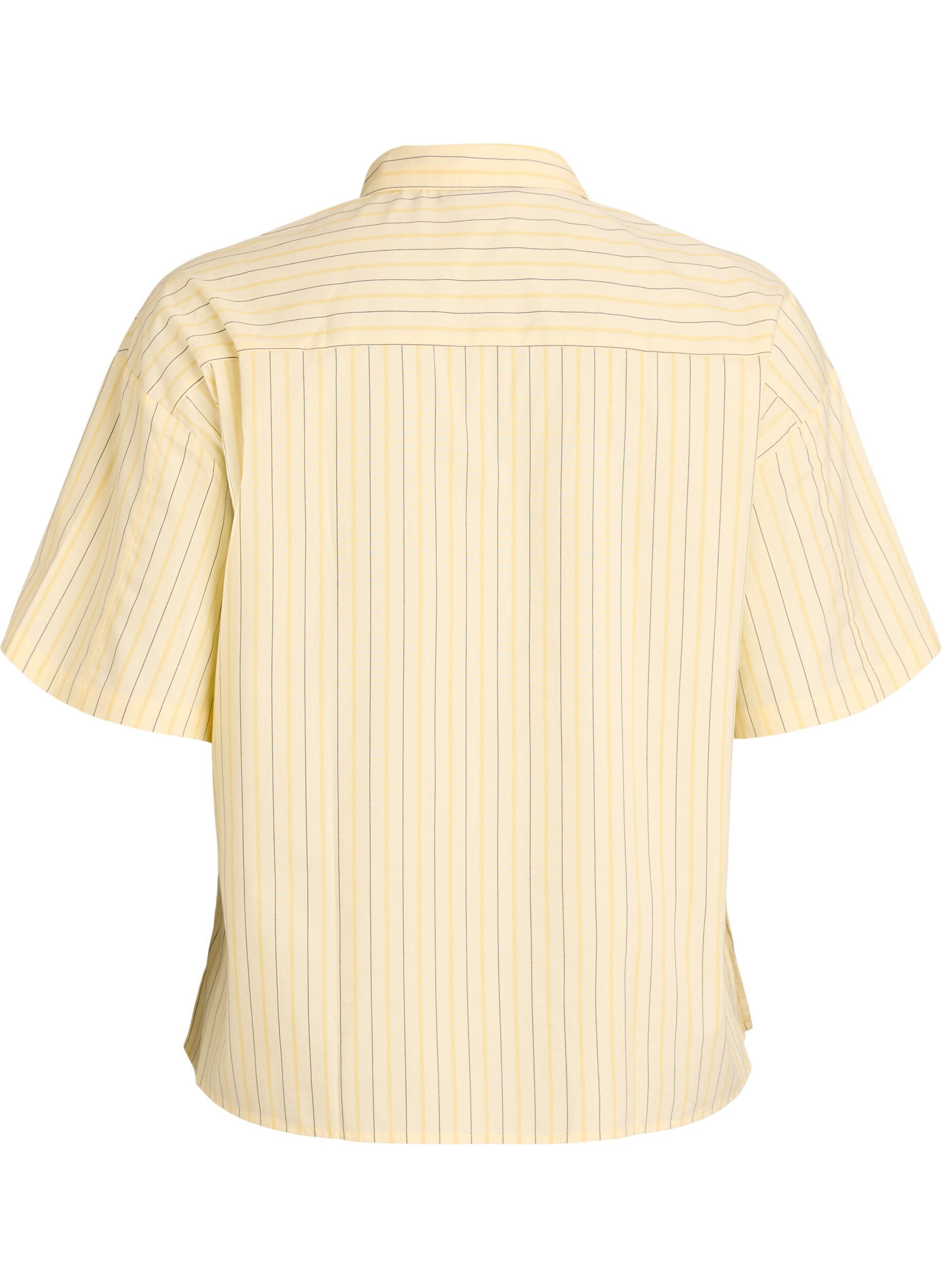 ZizzifashionStriped blouse in a loose fit, Yellow, Packshot image number 1