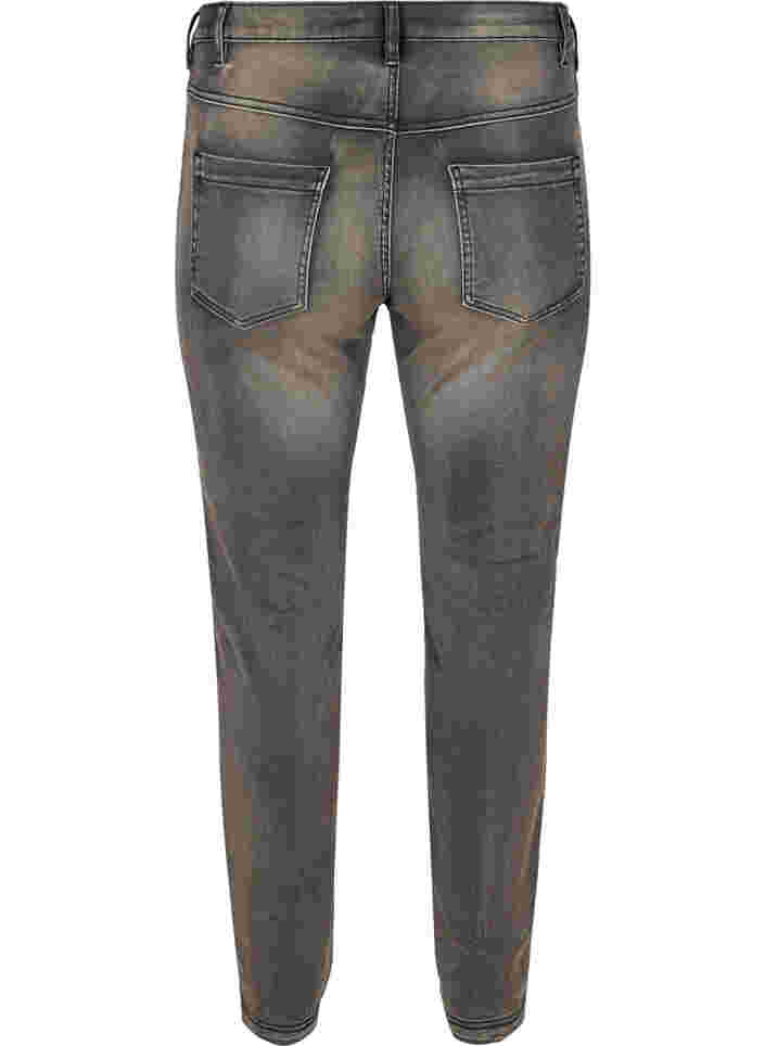 Slim fit Emily jeans with normal waist, Dark Grey Denim, Packshot image number 1