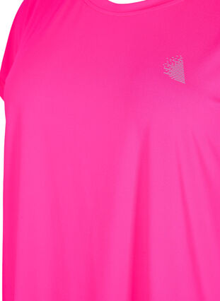 Short-sleeved workout t-shirt, Neon Pink Glo, Packshot image number 2