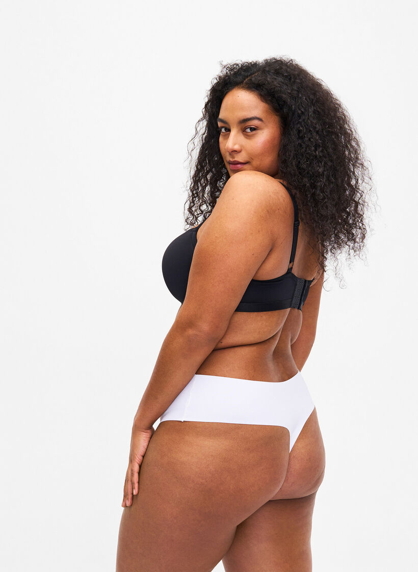 2-pack seamless g-string, White, Model image number 1