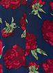 Floral dress in viscose with ruffles, Blue, Packshot image number 2