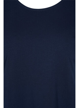 Cotton t-shirt with stripes, Night Sky Solid, Packshot image number 2