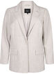 Melange blazer with button closure, String, Packshot image number 0