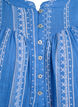 Blouse with embroidered pattern, Blue, Packshot image number 2