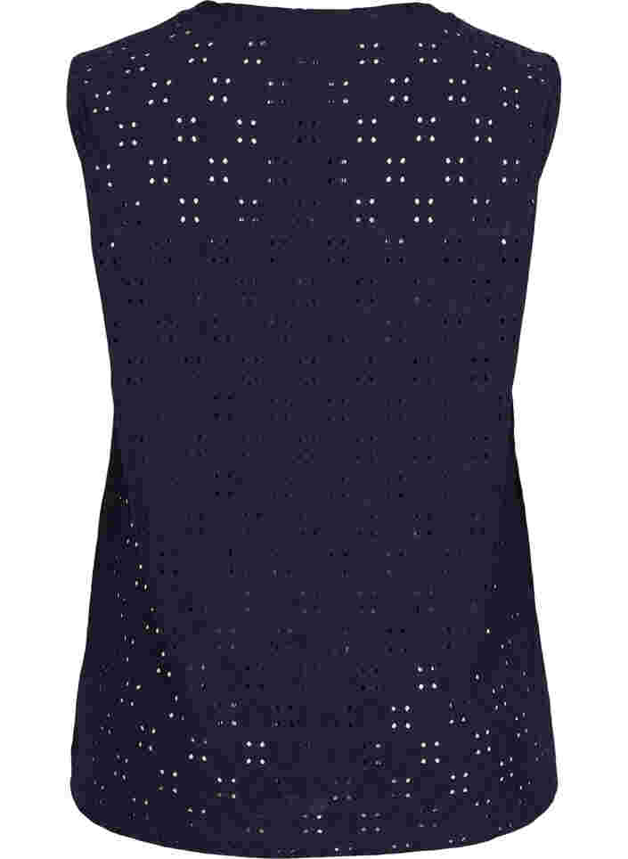 Top with broderie anglaise, Night Sky, Packshot image number 1